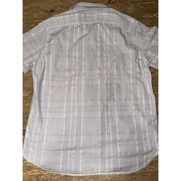 Lot Of 2 Mens Size M Button Up Short Sleeve Shirts. Solid Perry Ellis ITALIA - Picture 7 of 8